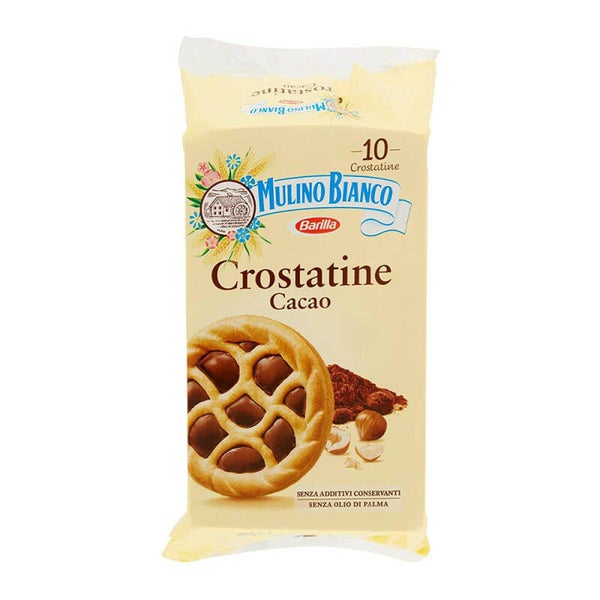 🥧 Mulino Bianco Crostatine Cacao – Mürbeteigküchlein mit Kakaocreme-Füllung