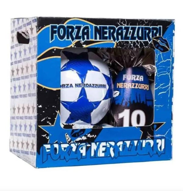 Uova di pasqua inter con pallone