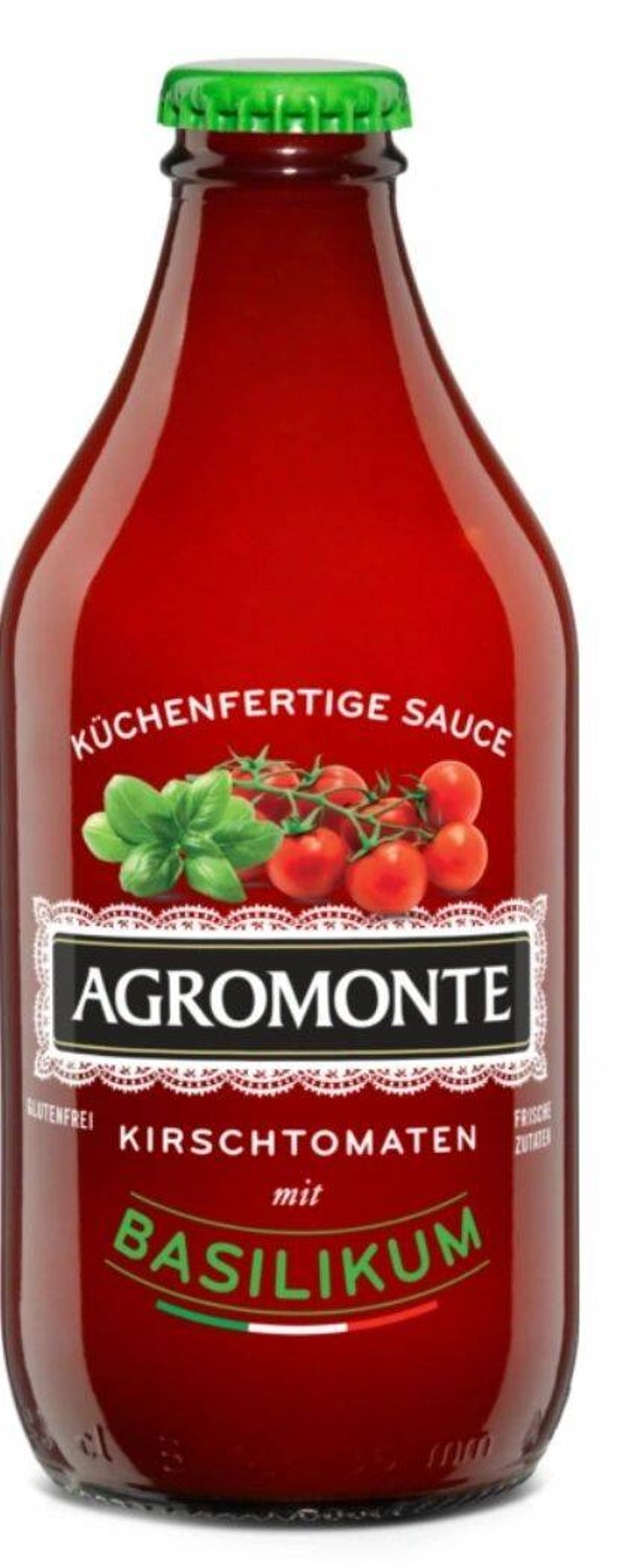 Salsa Pronta di Ciliegino Basilico 330 ml Flasche