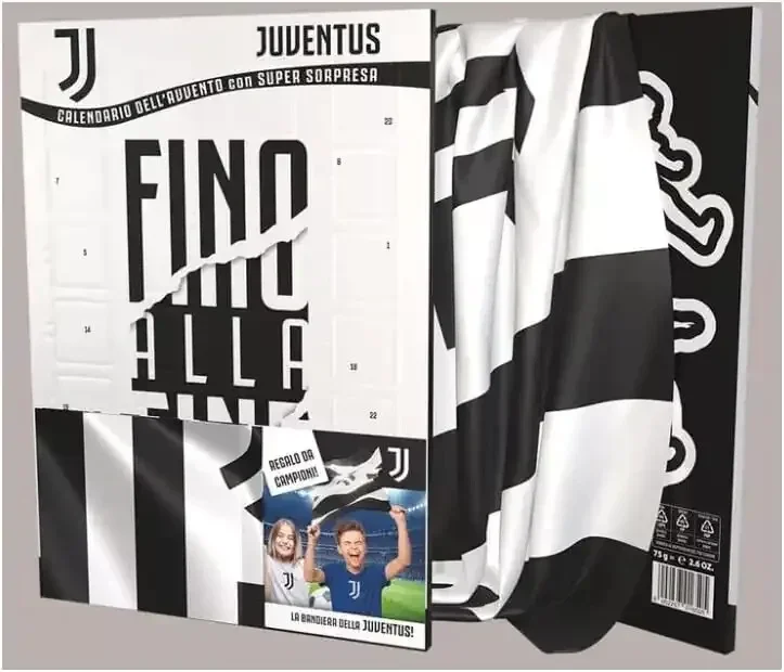 Adventskalender Juventus Turin 75 g mit Fahne