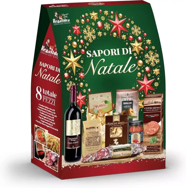 🎁 Sapori di Natale – Italienisches Feinkost Geschenkset (8-teilig)