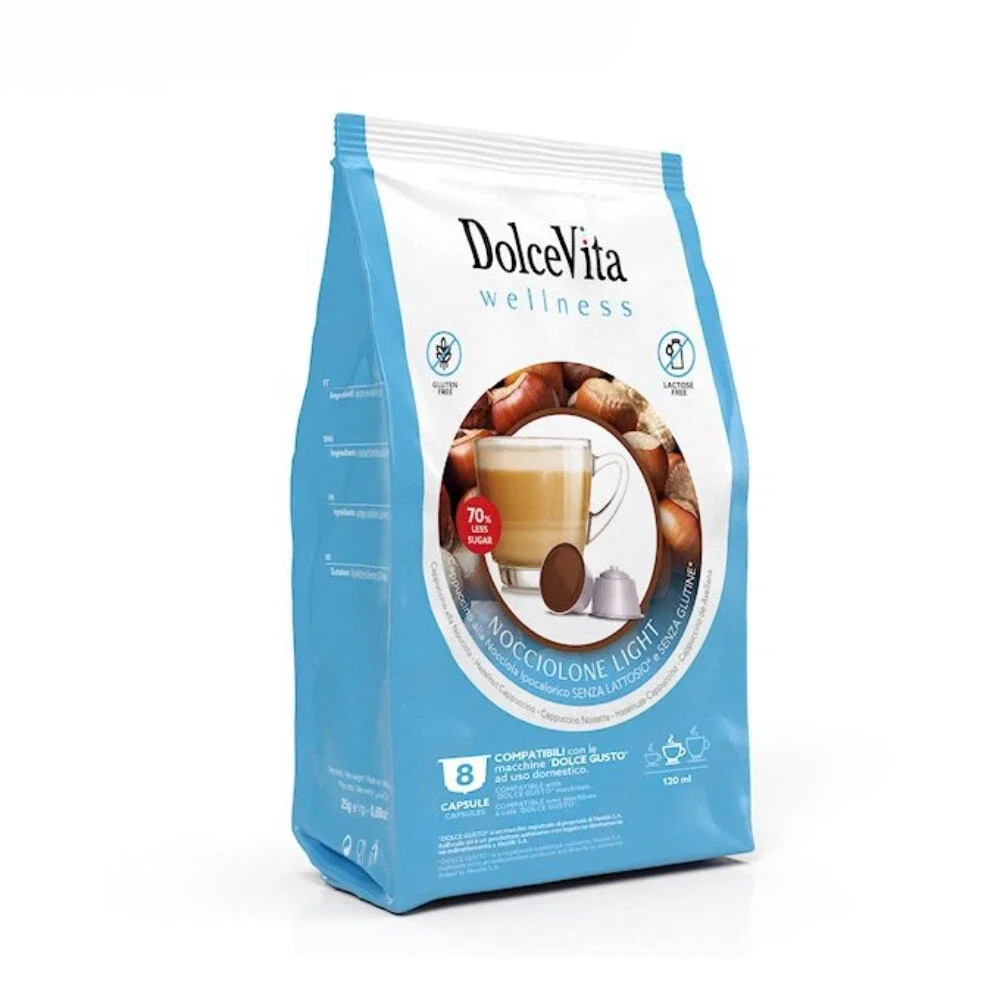 ☕ DolceVita Nocciolino Light – 8 Kapseln