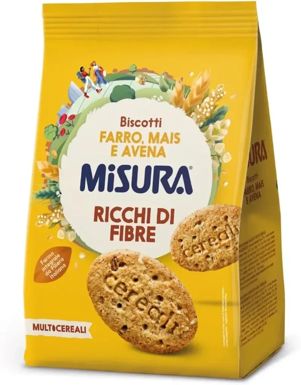 🍪 Misura Multicereali Biscotti Farro, Mais e Avena – 330 g