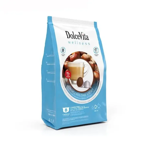 ☕ DolceVita Nocciolino Light – 8 Kapseln