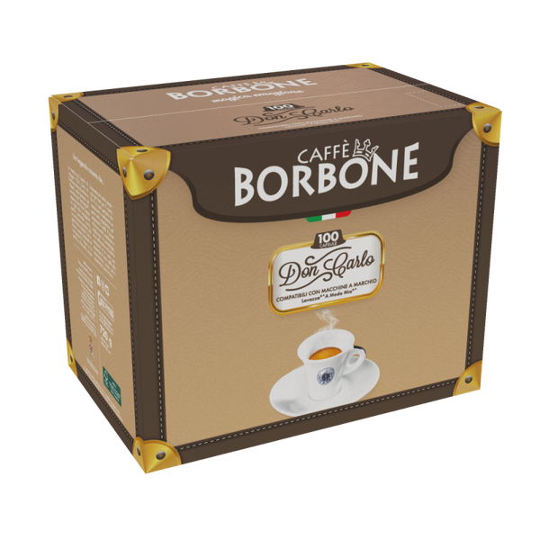 Kaffeekapseln 100 Caffe Borbone Nero Don Carlo Kompatibel Lavazza A Modo Mio