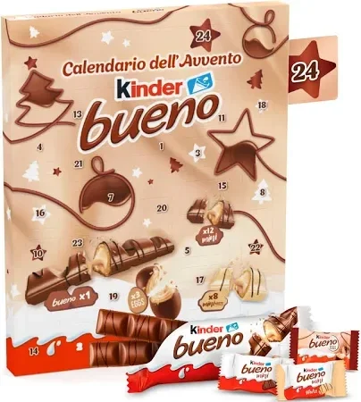 🎁 Kinder Bueno Adventskalender – 24 Tage cremiger Genuss mit Haselnuss & Schokolade