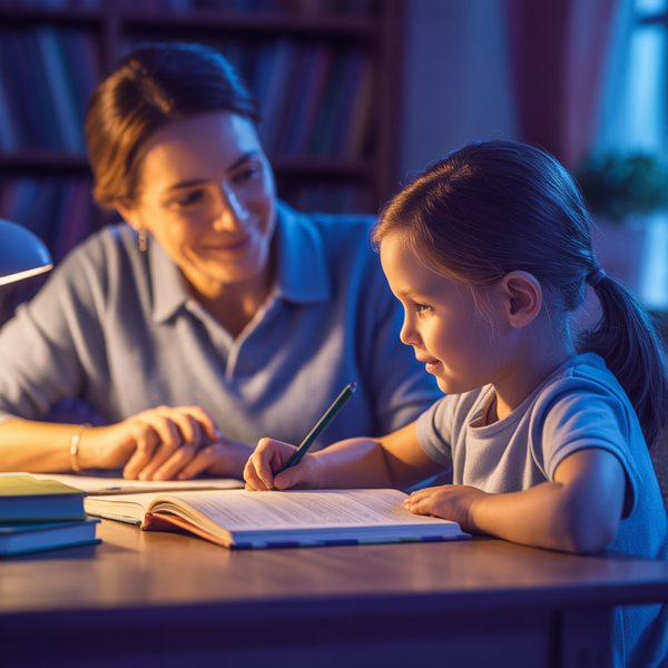Odrabianie lekcji z dzieckiem:  Spokojna i szybka nauka bez  technologii