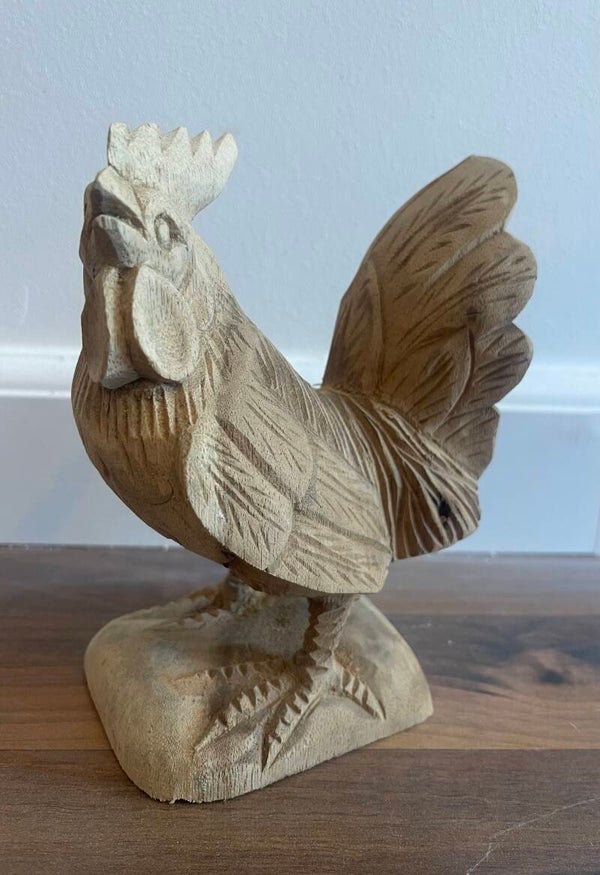 Suar houten haan - XS