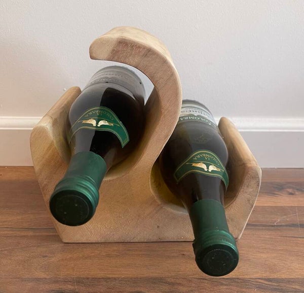 Suar-Houten wijnrek LAAG