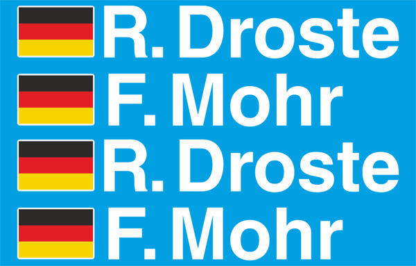 Namensschilder - Rallye - FIA International