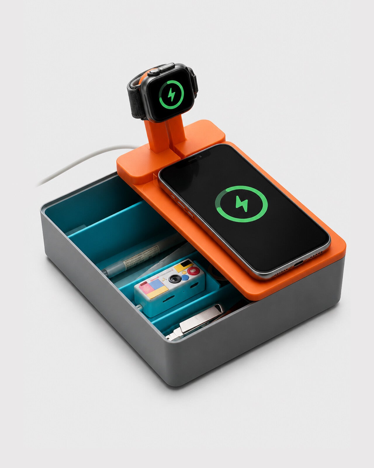 Modular 3-in-1 Wireless Charging Tray & EDC Desk Organizer | Horizon Dock