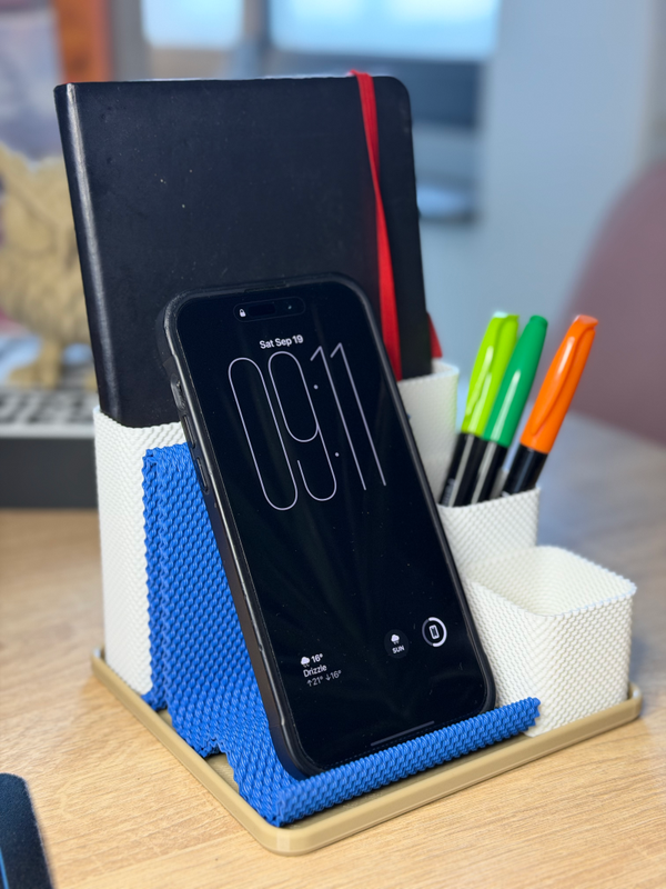 Desktop Organizer with Phone Stand (5-Piece Set) | CoreGrid 3 Set 1