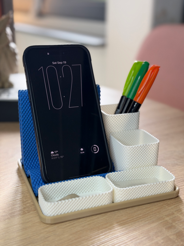 Desktop Organizer with Phone Stand (6-Piece Set) | CoreGrid 3 Set 2