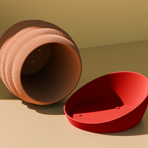 Sculpted Terraced Planter & Base Set | Hive Planter Pot (Regular)