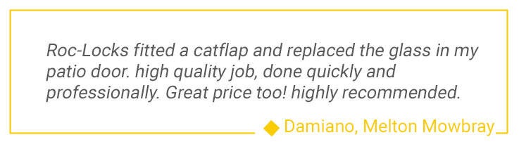 Image of a review from door fitting in Melton Mowbray