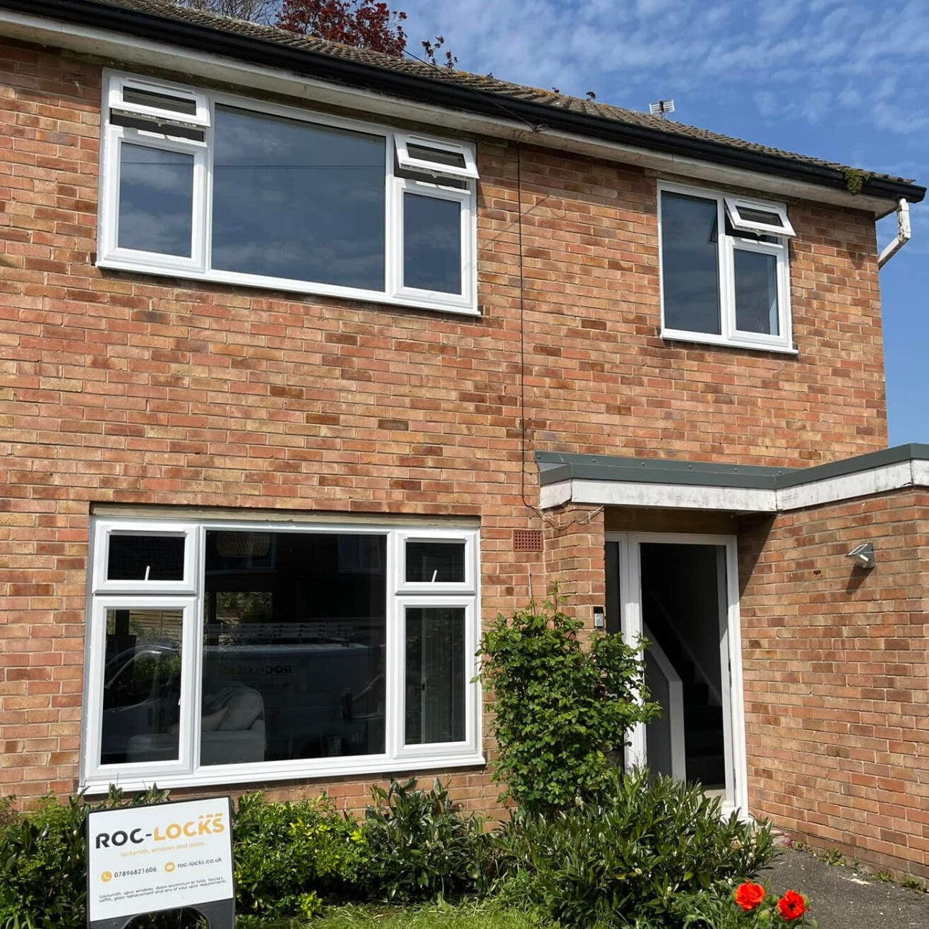 Picture of a house with new uPVC windows