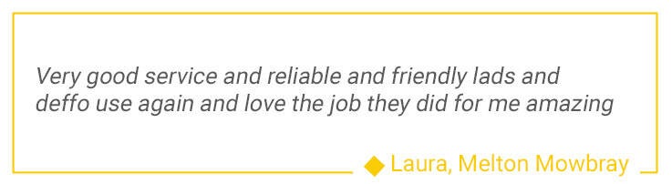 Image of a review from window fitting in Melton Mowbray