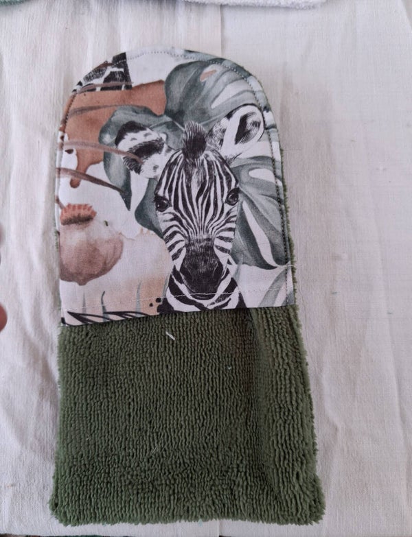 Gant de toilette thème Savane