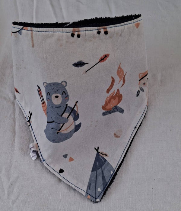 Bavoir bandana tribal family