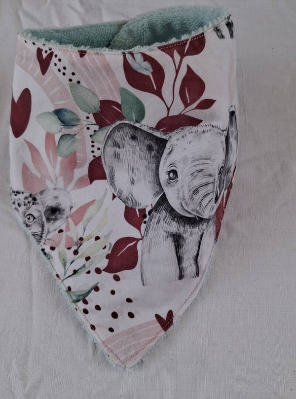 Bavoir bandana savane pourpre