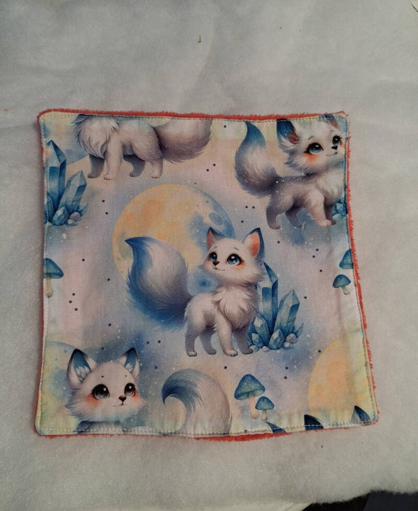 Mini serviettes renard blanc