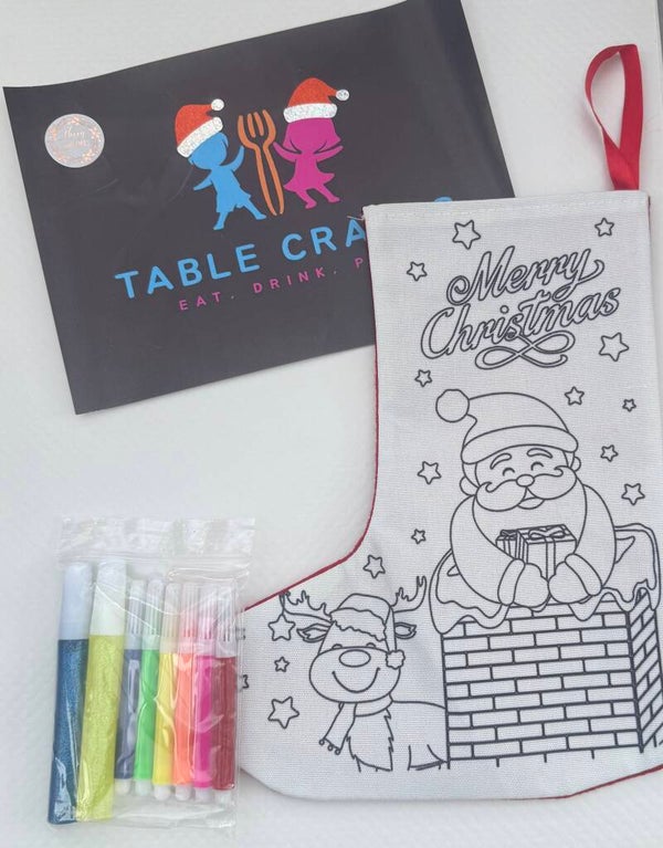 DYI Doodle Christmas stocking Bag