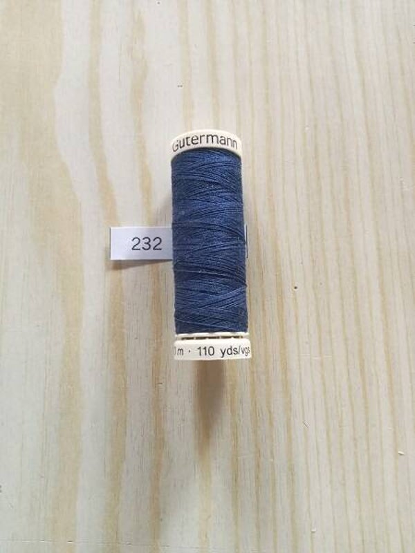 Fil Guterman pour tout coudre - 100 m - Bleu Roy N° 232