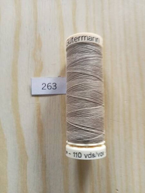 Fil Guterman pour tout coudre - 100 m - Beige N° 263