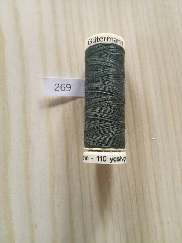 Fil Guterman pour tout coudre - 100 m - Vert foncé N° 269