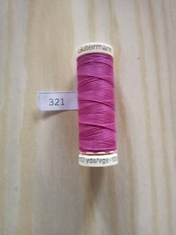 Fil Guterman pour tout coudre - 100 m - Vieux Rose N° 321