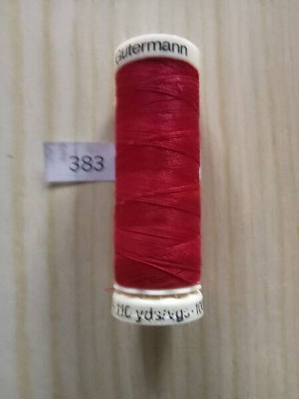 Fil Guterman pour tout coudre - 100 m - Rouge N° 383