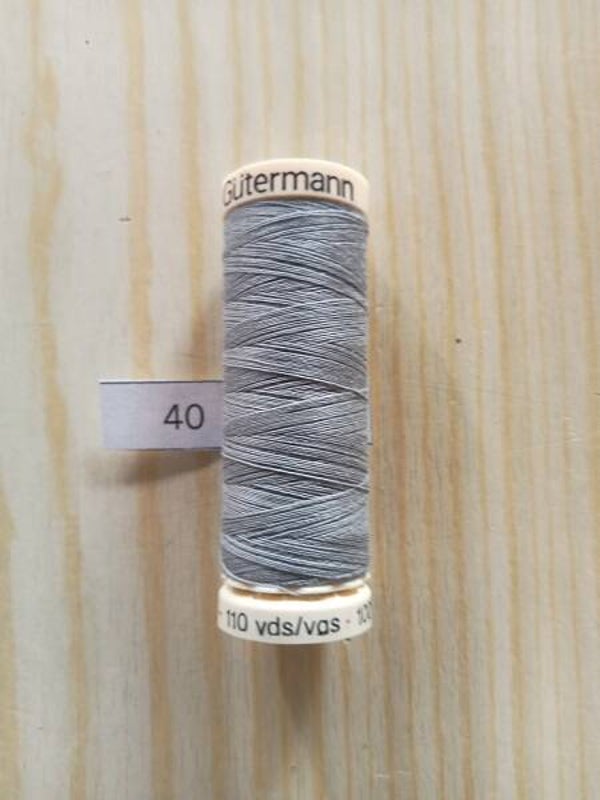 Fil Guterman pour tout coudre - 100 m - Gris moyen N° 40