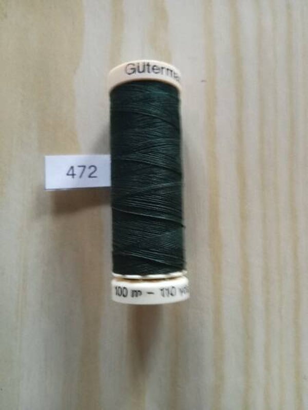 Fil Guterman pour tout coudre - 100 m - Vert très foncé N° 472