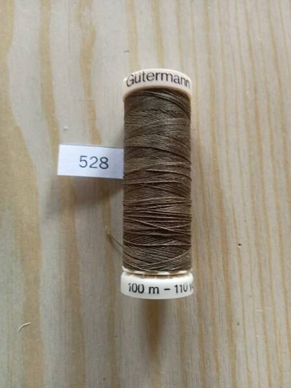 Fil Guterman pour tout coudre - 100 m - Brun N° 528