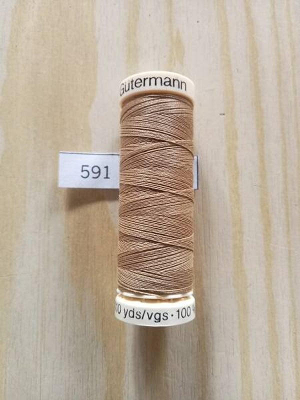 Fil Guterman pour tout coudre - 100 m - Ocre N° 591