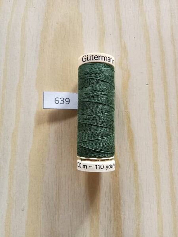 Fil Guterman pour tout coudre - 100 m - Vert N° 639