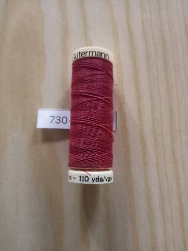 Fil Guterman pour tout coudre - 100 m - Vieux Rose foncé N° 730