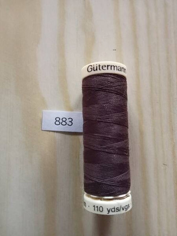 Fil Guterman pour tout coudre - 100 m - Marron N° 883