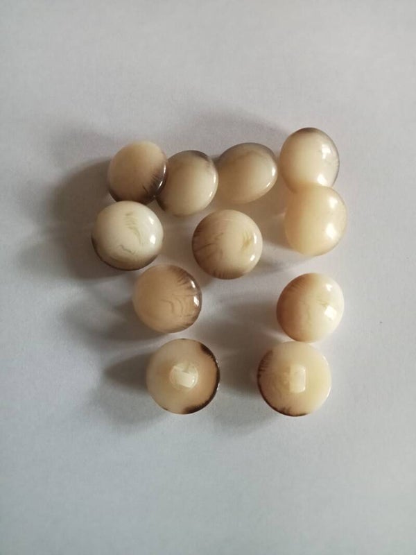 Bouton à pied plastique Vintage - 15 mm - Réf BP02