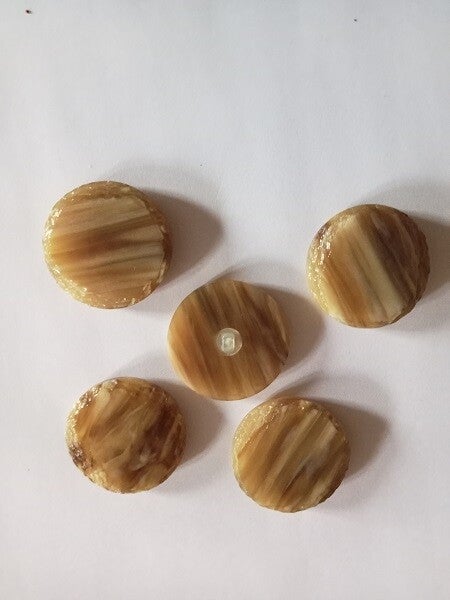 Lot 5 gros boutons à pied manteau - 38 mm - réf BP18