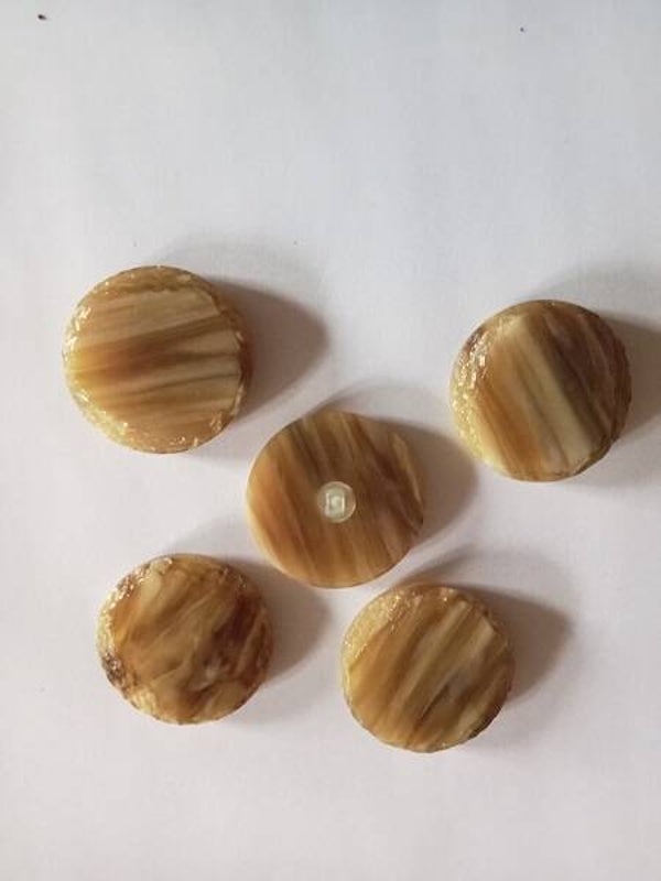 Lot 5 gros boutons à pied manteau - 38 mm - réf BP18