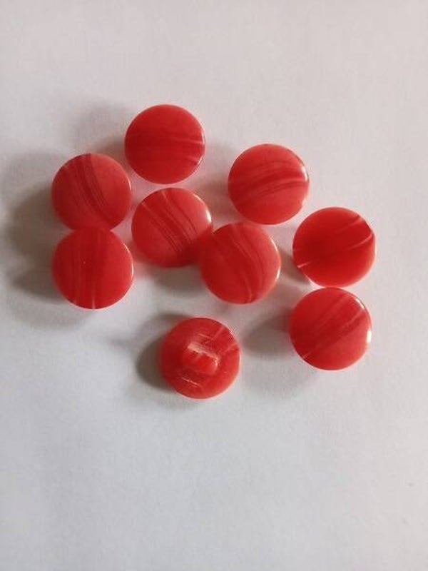 Lot 9 boutons à pied Vintage - 11 mm - Réf BP21