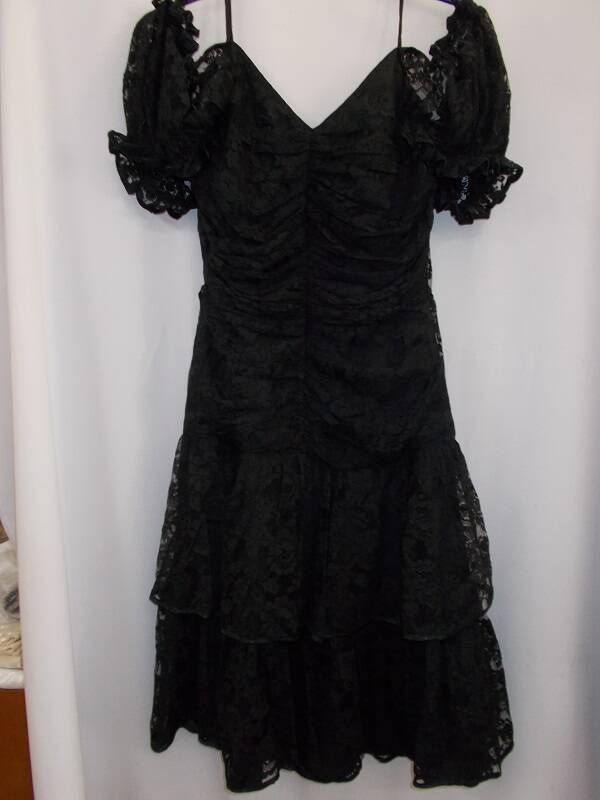 Robe de soirée noire Femme - Taille 36/38 - Réf :6495