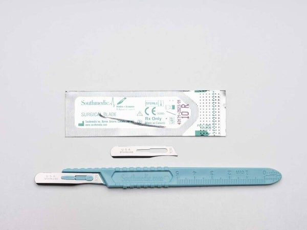 Classic # 10R Dermaplaning "Butter Blade" with supplied handle 1 piece (box 10 stuks)