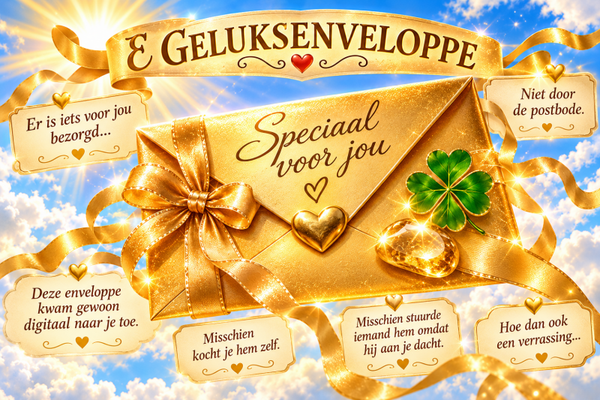 Je gouden geluksenveloppe