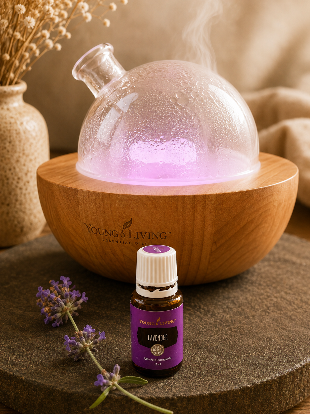 Lavendel bij diffuser