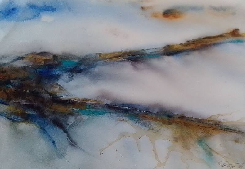 abstraktes Aquarell