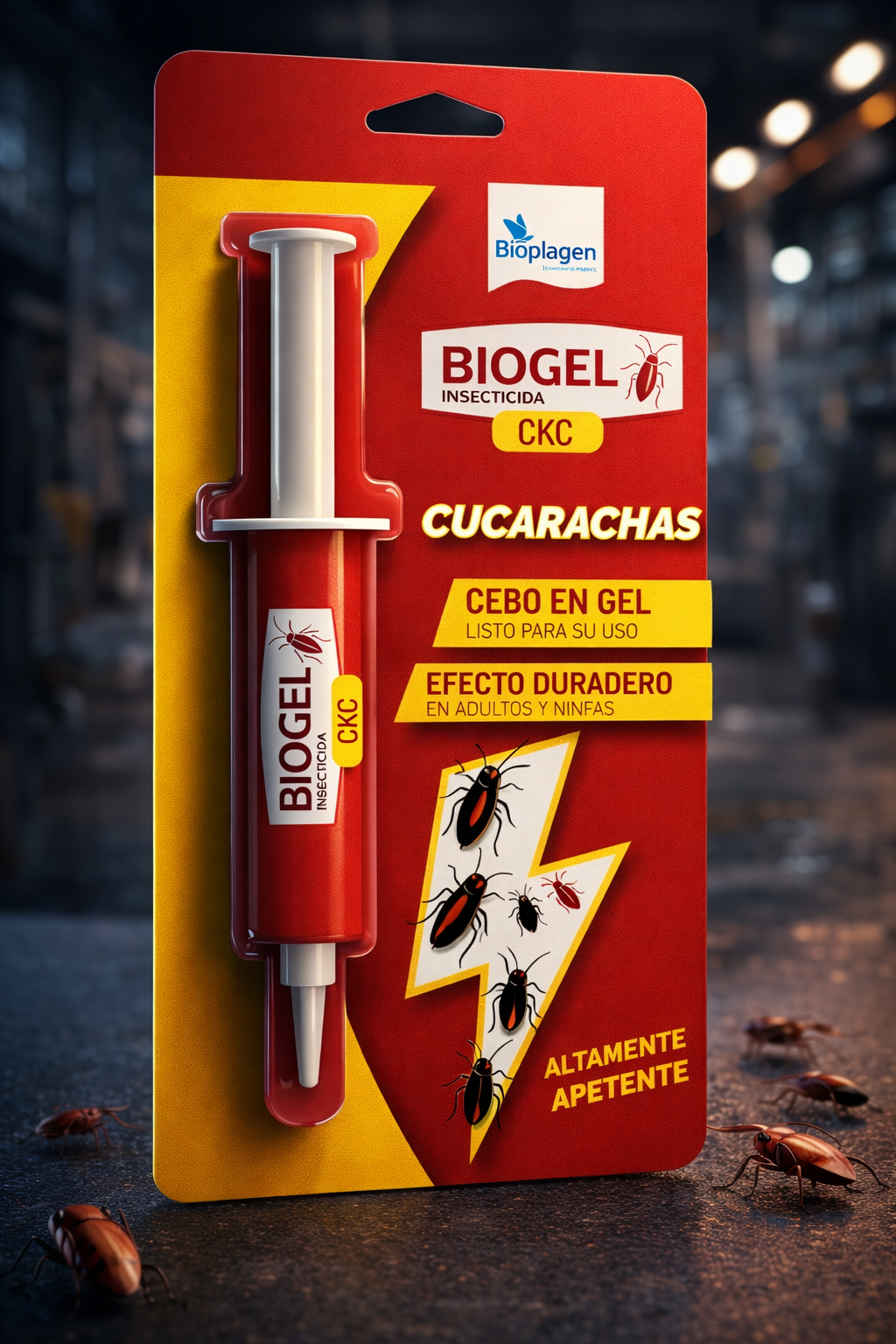 Cebo en Gel Cucarachas Bioplagen | Gel insecticida contra cucarachas
