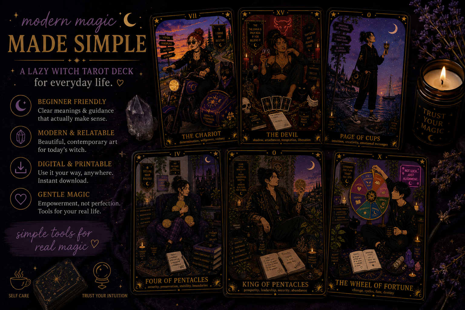 The Lazy Witch Tarot Deck