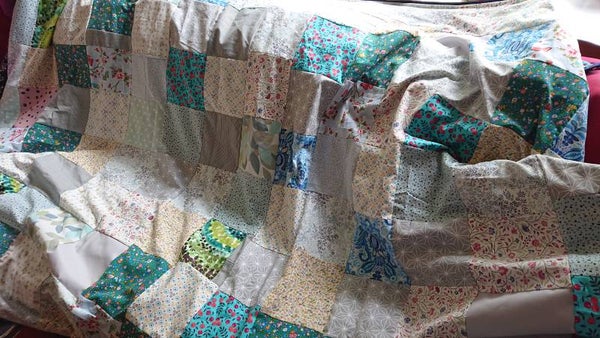 Verzwaringsdeken 140x200 7kg met patchwork